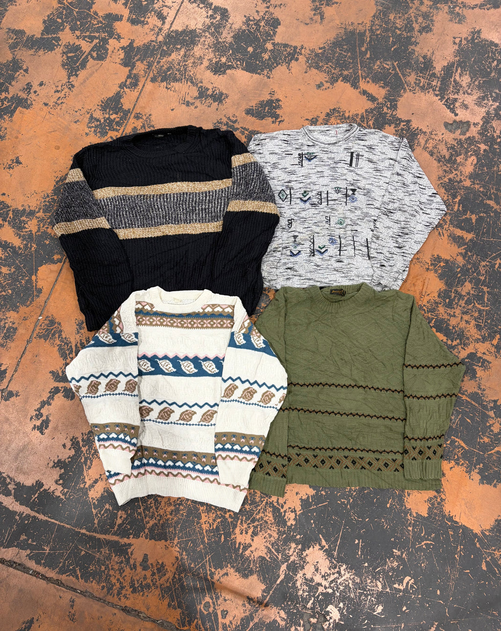 Pulls imprimés 90s « papy »