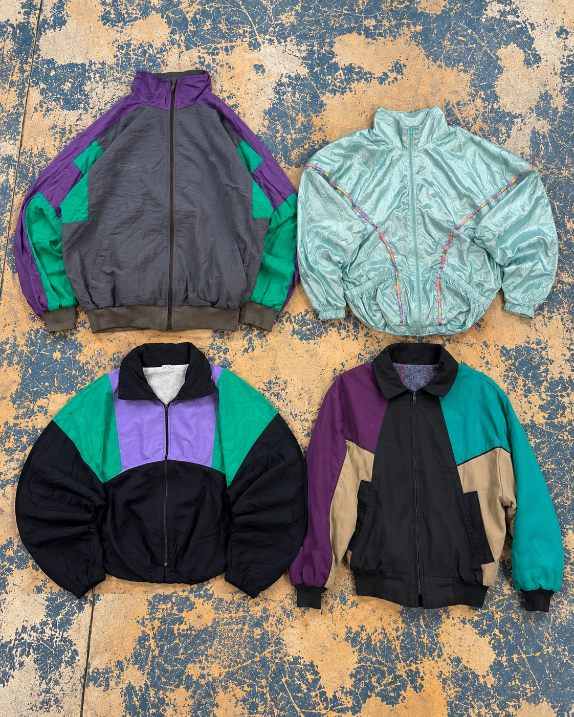Vestes de survêtement tricolores vintage