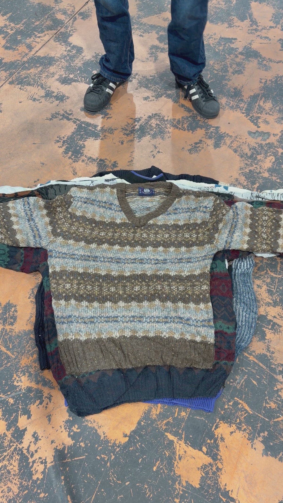 Pulls imprimés 90s « papy »